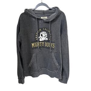 Blue 84 Anaheim Mighty Ducks Hoodie Vintage Wash Embroidered Size L
